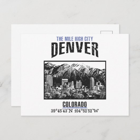 Denver Postkarte (Vorne/Hinten)