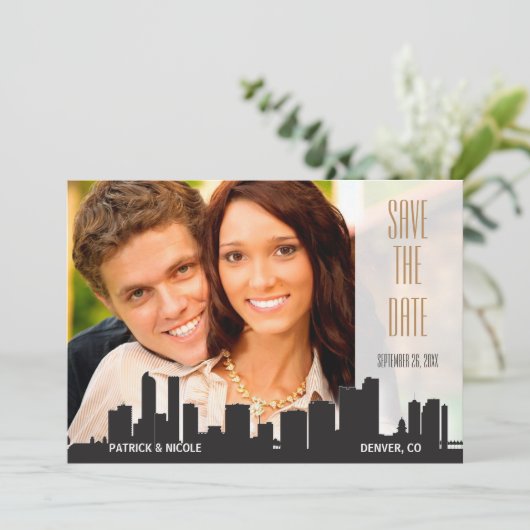 Denver Save the Date City Series (Stehend Vorderseite)
