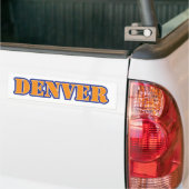 Denver-Schablonen-orange Blau Autoaufkleber (Auf Lkw)