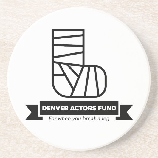 Denver Schauspieler Fonds Geschenke Getränkeuntersetzer (Vorne)