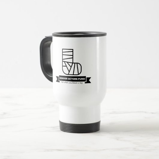 Denver Schauspieler Fonds Geschenke Reisebecher (Vorderseite Links)