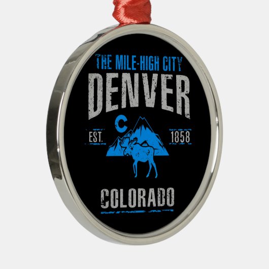 Denver Silbernes Ornament (Rechts)