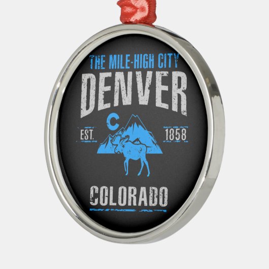 Denver Silbernes Ornament (Links)
