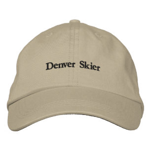 Denver Skifahrer bestickte Mütze - Klassische Khak Baseballkappe