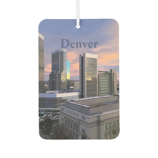 Denver Skyline Autolufterfrischer (Vorderseite)