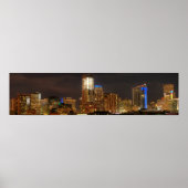 Denver Skyline by Night Poster (Vorne)