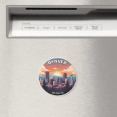 Denver Skyline Colorado Magnet (In Situ (Geschirrspüler))