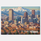 Denver Skyline Colorado Magnet (Vorderseite)