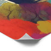 Denver Skyline Colorado Travel Wall Poster (Ecke)