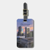 Denver Skyline Gepäckanhänger (Vorderseite vertikal)
