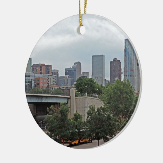Denver-Skyline Keramik Ornament (Links)