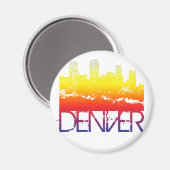 Denver Skyline Magnet (Vorderseite/Rückseite)