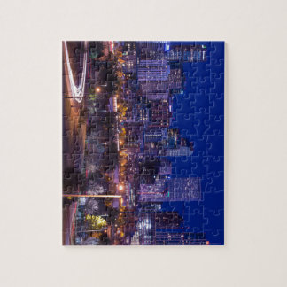 Denver-Skyline nachts - Colorado Puzzle