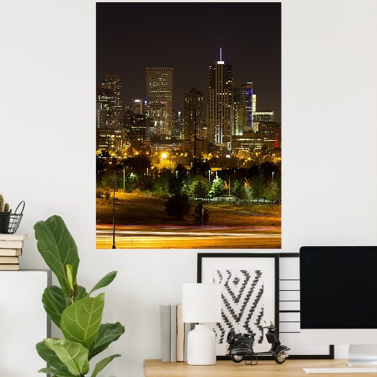 Denver Skyline Poster (Heimbüro)