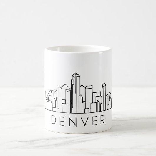 Denver Skyline - Stadtbild Kaffeetasse (Mittel)