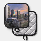 Denver Skyline Topflappen (Vorderseite/Rückseite)