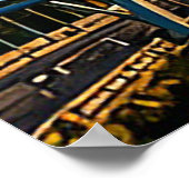 Denver Skyline und Rocky Mountains Poster (Ecke)