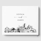 Denver Skyline Wedding Guest Book Gästebuch (Rückseite)