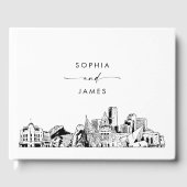 Denver Skyline Wedding Guest Book Gästebuch (Vorderseite)