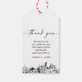 Denver Skyline Wedding Vielen Dank für Ihr Interes Geschenkanhänger (Rückseite)