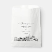 Denver Skyline Wedding Vielen Dank für Ihr Interes Geschenktütchen (Vorderseite)