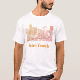 Denver T-Shirt Colorado T-Shirt Denver Skyline