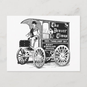 "Denver Times-Werbeanzeige" Postkarte