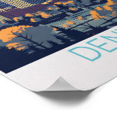 Denver Travel Poster Colorado Denver (Ecke)
