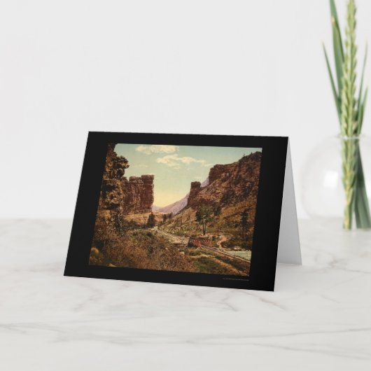 Denver- und Rio Grande-Bahnstrecke in Utah 1900 Karte (Vorderseite)