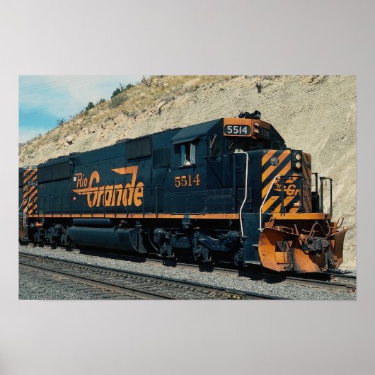 Denver und Rio Grande Western, EMD SD-50 Poster (Vorne)