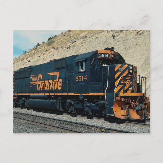 Denver und Rio Grande Western, EMD SD-50 Postkarte (Vorderseite)