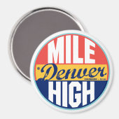 Denver Vintag Label Magnet (Vorderseite/Rückseite)