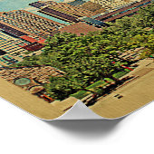 Denver Vintage Travel Poster (Ecke)