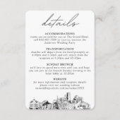 Denver Wedding Details Enclosure Card Begleitkarte (Vorderseite)