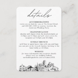 Denver Wedding Details Enclosure Card Begleitkarte