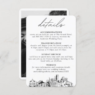 Denver Wedding Details Enclosure Card Begleitkarte