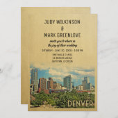 Denver Wedding Einladung Colorado (Vorne/Hinten)