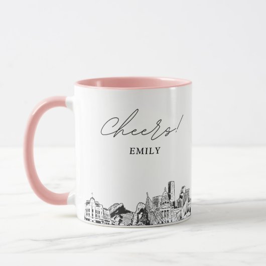 Denver Wedding Personalisiert Coffee Tasse (Links)