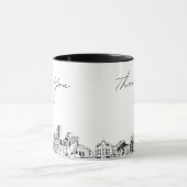 Denver Wedding Simple Custom Coffee Tasse (Zentrum)