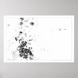 Denver-Zählung Dotmap Poster