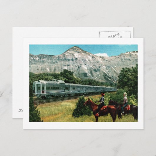 Denver Zephyr Train Postkarte (Vorne/Hinten)