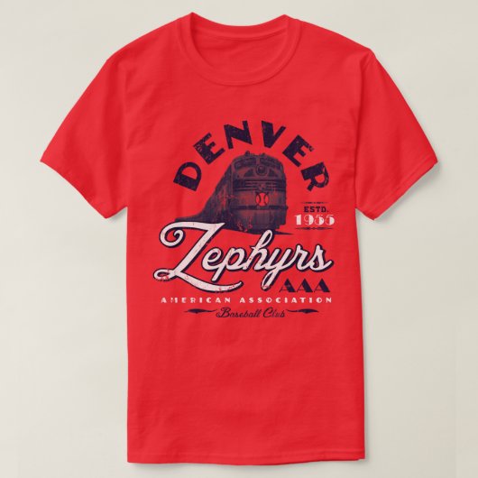 Denver Zephyrs T-Shirt (Design vorne)