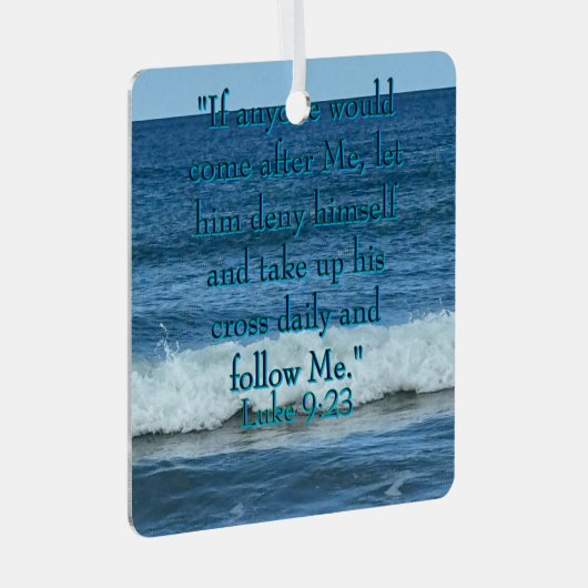 Deny dir selbst ornament aus metall (Vorderseite Rechts)