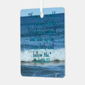 Deny dir selbst ornament aus metall (Vorderseite links)