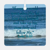 Deny dir selbst ornament aus metall (Vorderseite)