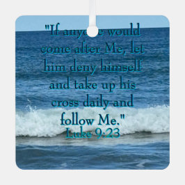 Deny dir selbst ornament aus metall