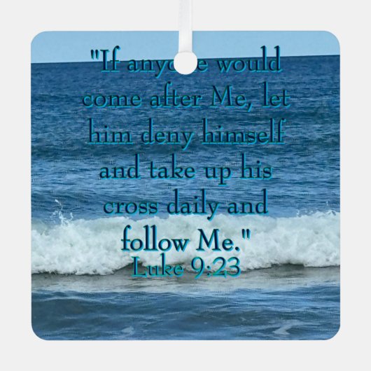 Deny dir selbst ornament aus metall (Vorderseite)