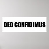 Deo Confidimus Poster (Vorne)