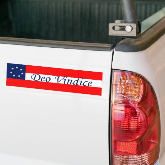 Deo Vindice: Staats-Rechte Autoaufkleber (Auf Lkw)