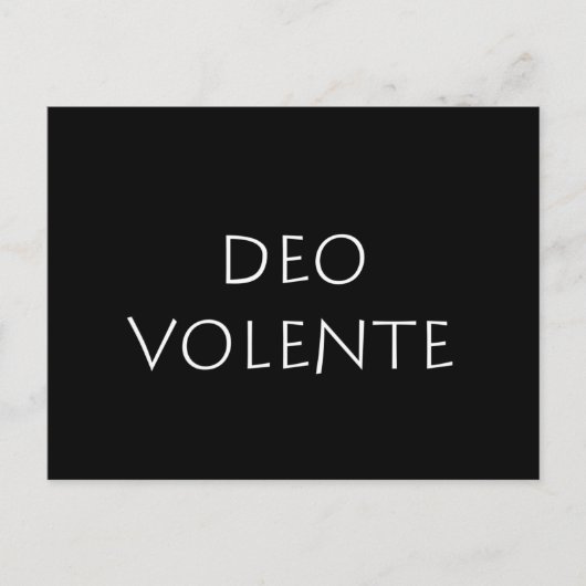 Deo volente postkarte (Vorderseite)